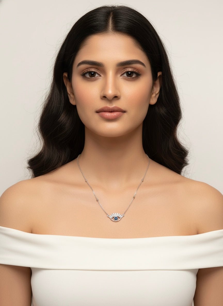 Sterling Silver Celestial Gaze Necklace