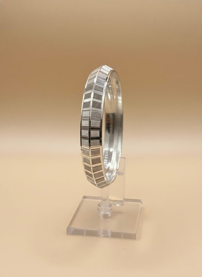 Sterling Silver Fine Cut Menƒ??s Kada ( 38 grams )