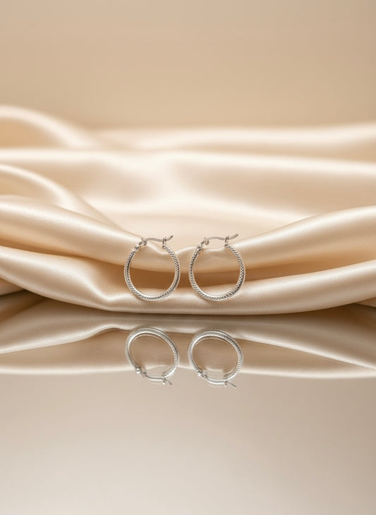 Sterling Silver Luna Mini Hoops
