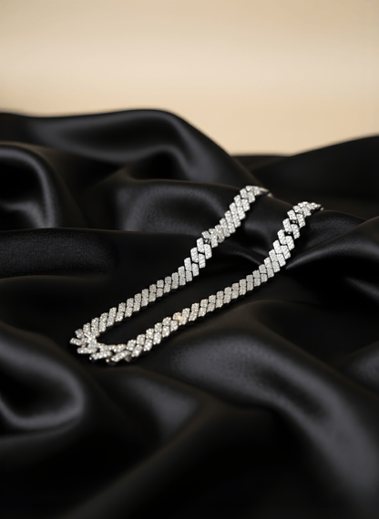 Silver Frost Cuban Chain ( 66 grams )