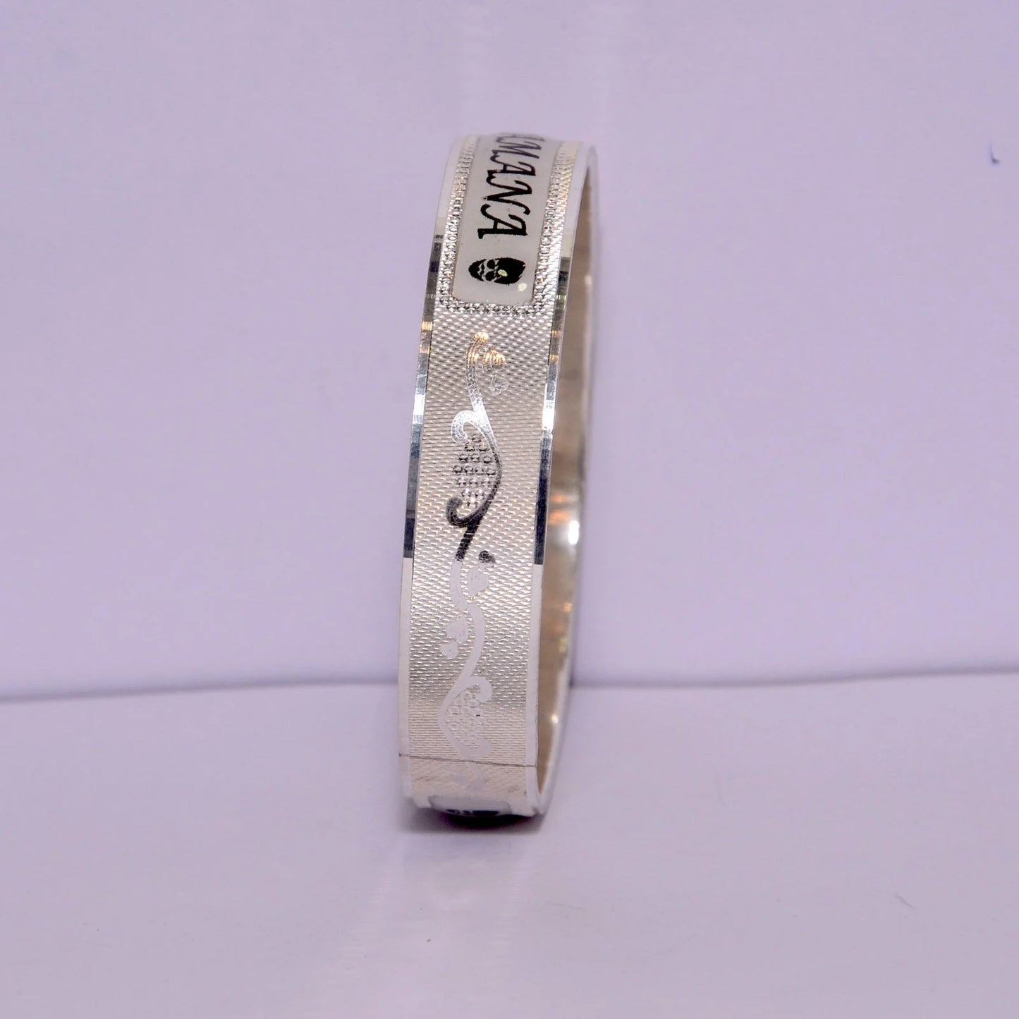Personalized 925 Silver Bracelet with Custom Engraving