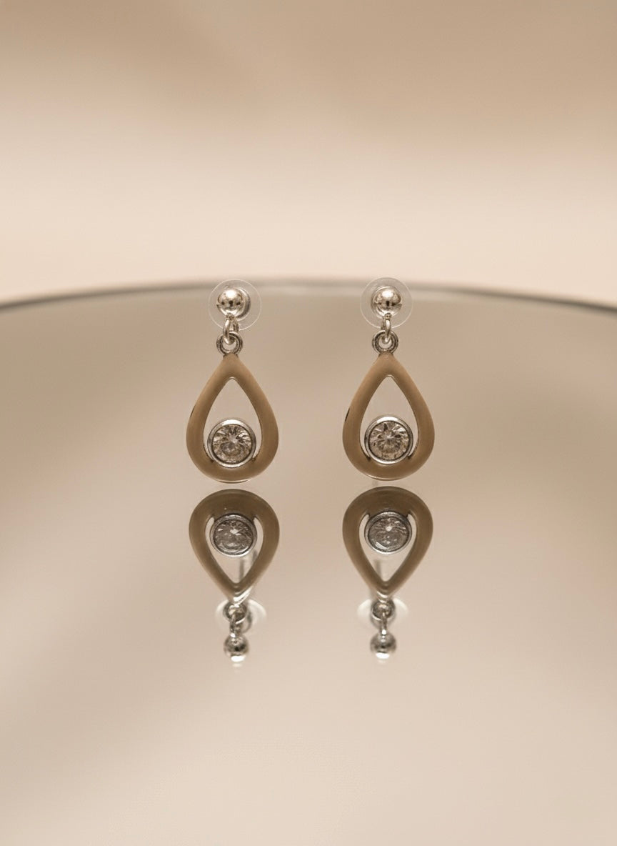 Sterling Silver Dainty Drop Earrings