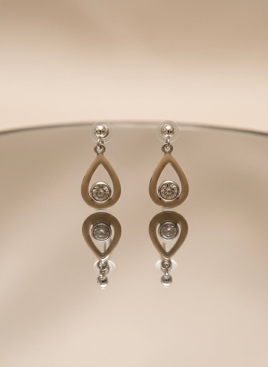 Sterling Silver Dainty Drop Earrings