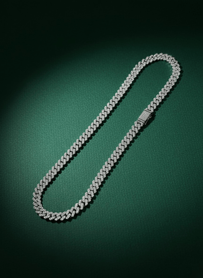 Silver Frost Cuban Chain ( 66 grams )