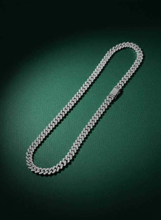 Silver Frost Cuban Chain ( 66 grams )