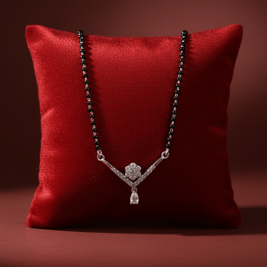 925 Sterling Silver The Floral Cascade Mangalsutra