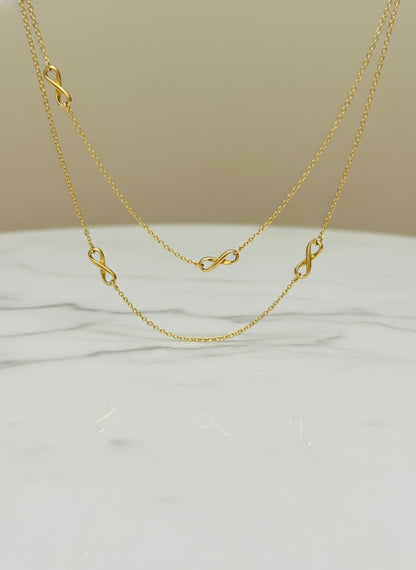Sterling Silver Eternity Chain
