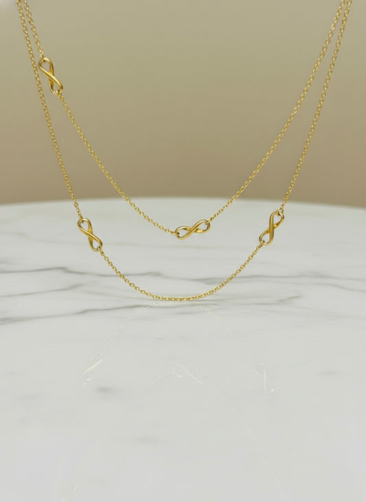 Sterling Silver Eternity Chain