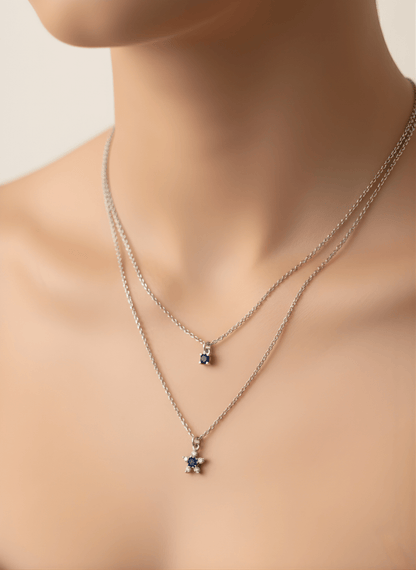 Sterling Duo Layer Necklace