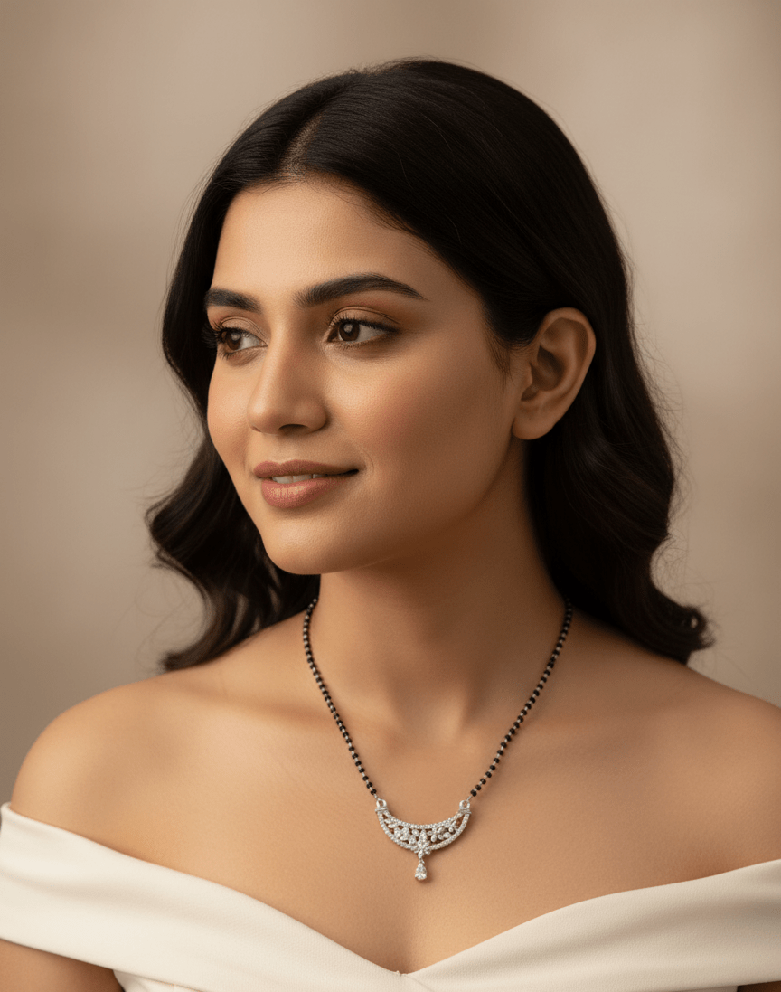 Sterling Silver Starlight Cascade Mangalsutra