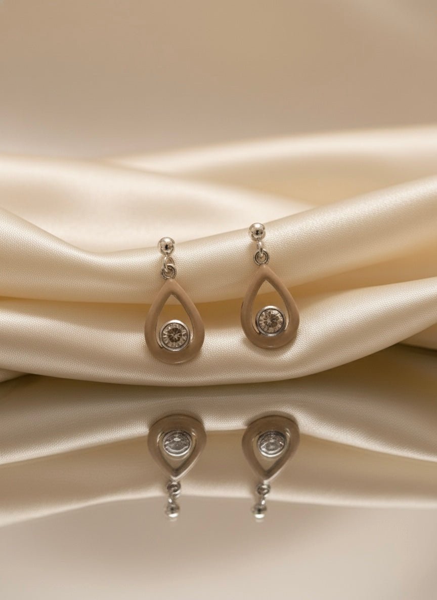 Sterling Silver Dainty Drop Earrings
