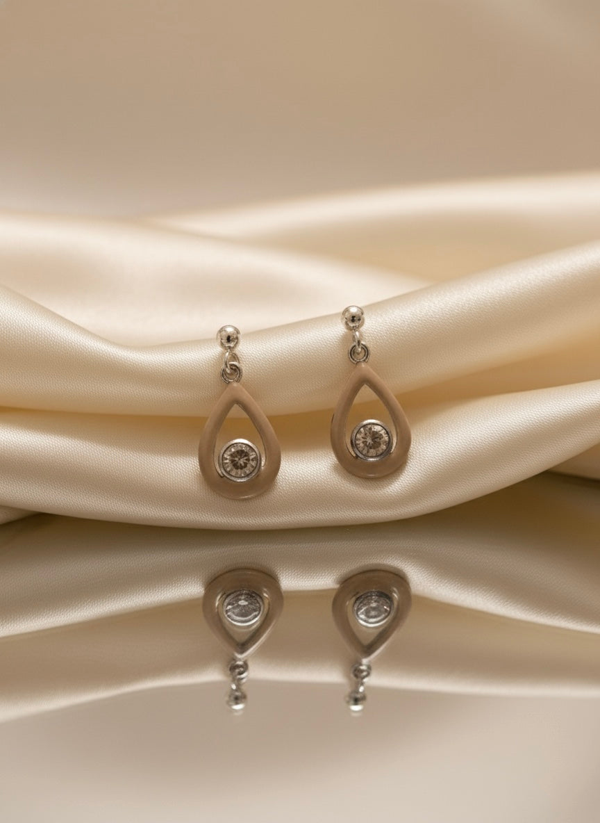 Sterling Silver Dainty Drop Earrings