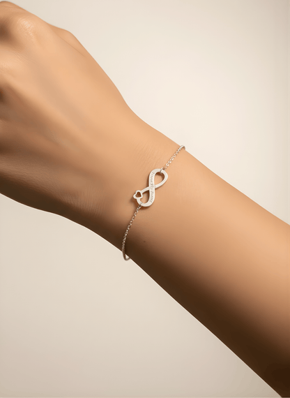 Silver Forever Brother Infinity Bracelet