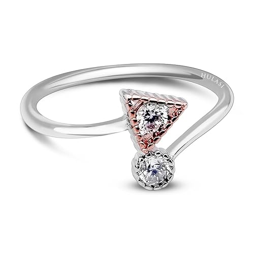 Triangle & Circle Design Sterling Silver Toe Ring (1 Pair)