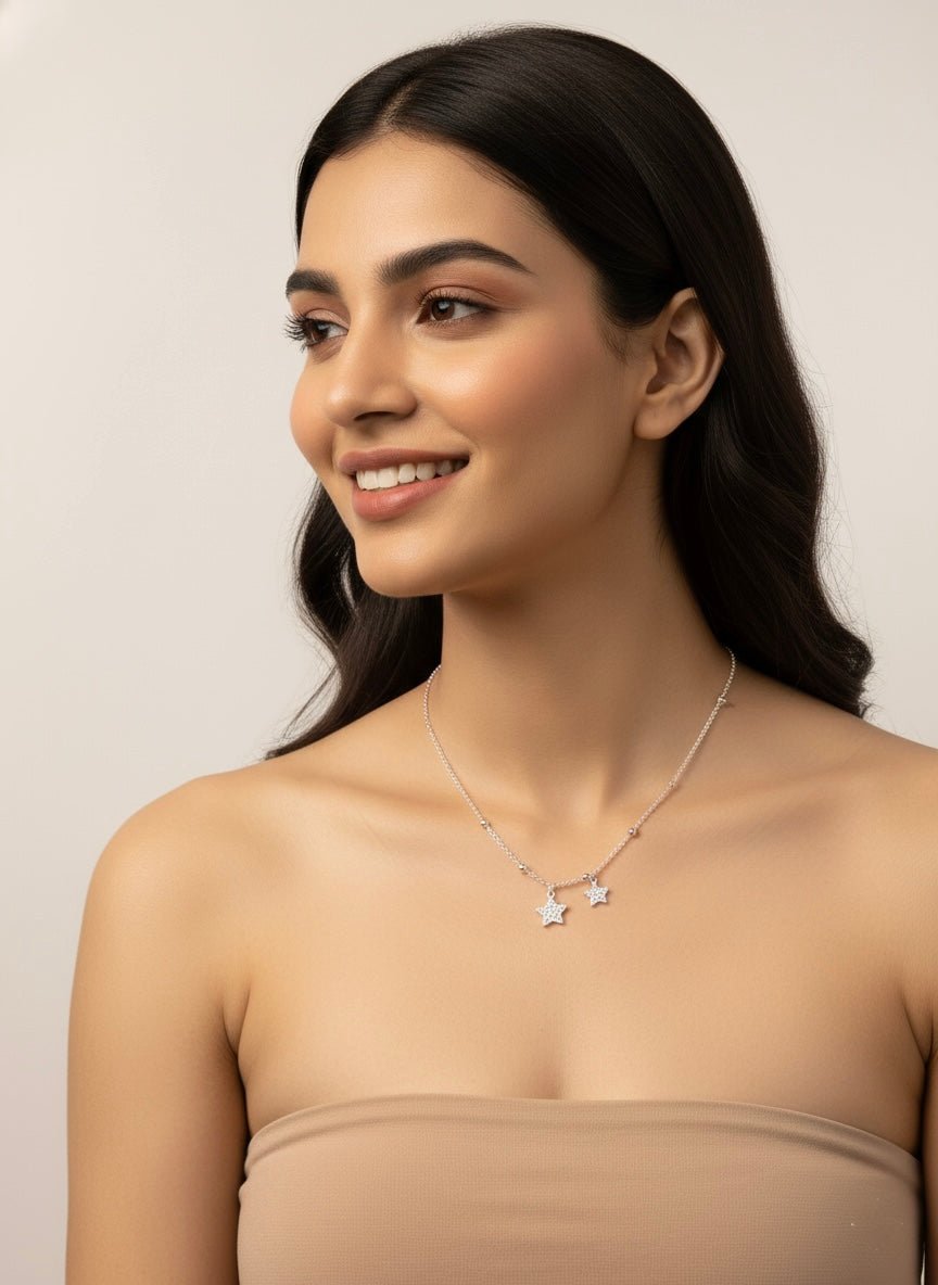 Sterling Silver Stella Necklace