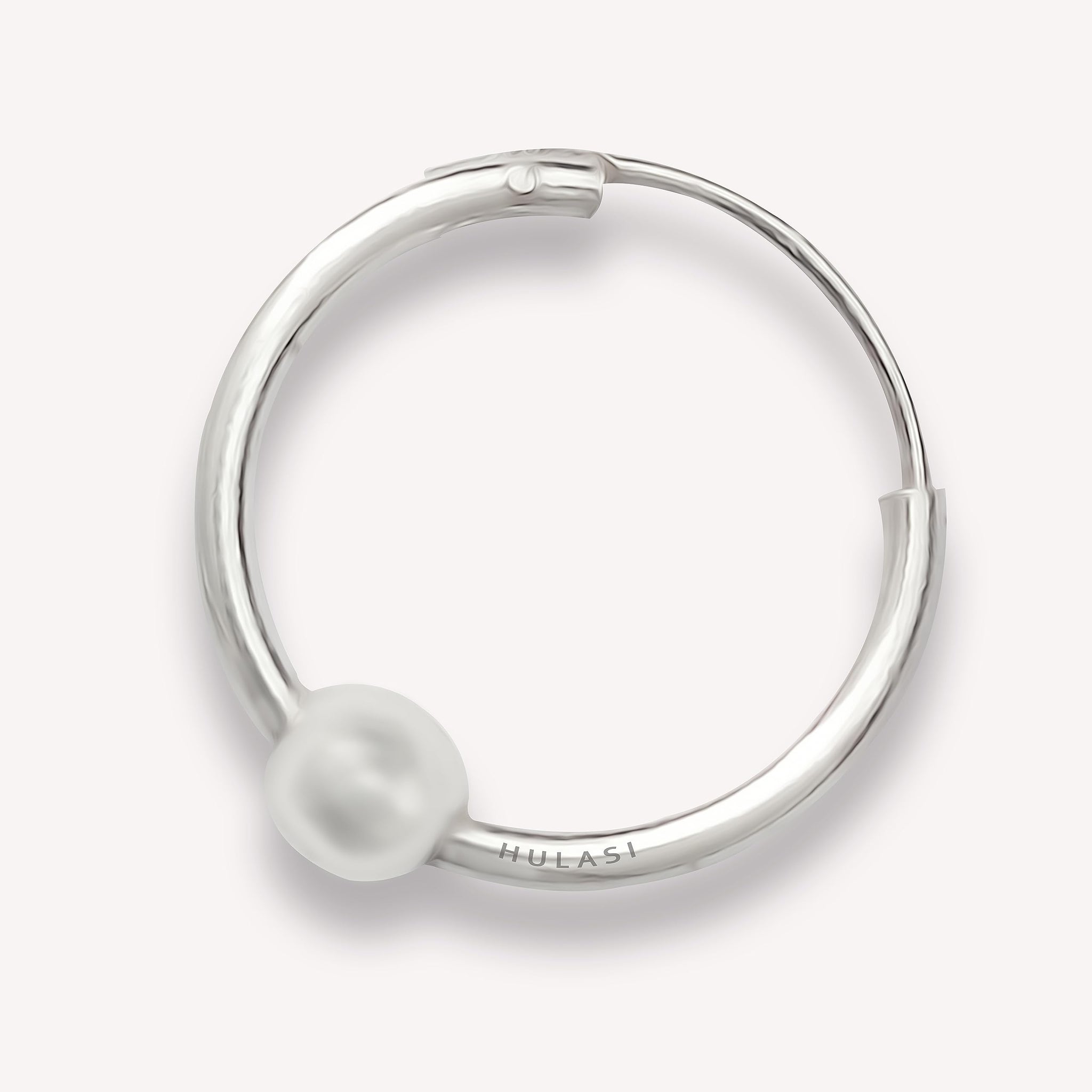 925 Small Size Silver Bali Hoops Earrings