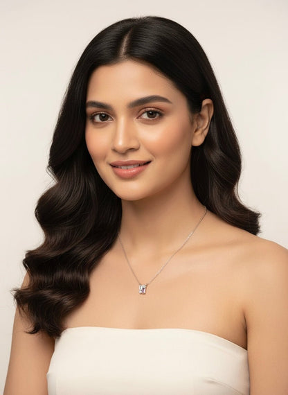 Sterling Silver Mosaic Necklace