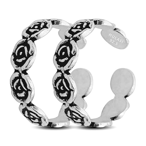 Pure Silver Toe Ring Sterling Silver (Antique 5)