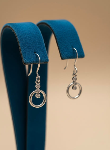 Sterling Silver Eternal Connection Earrings