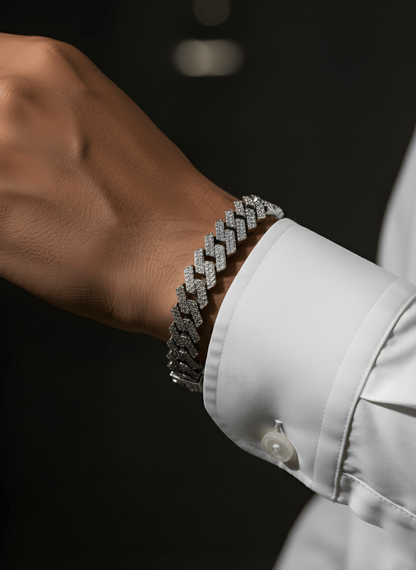 Cuban Luxe Silver Bracelet ( 29 grams )