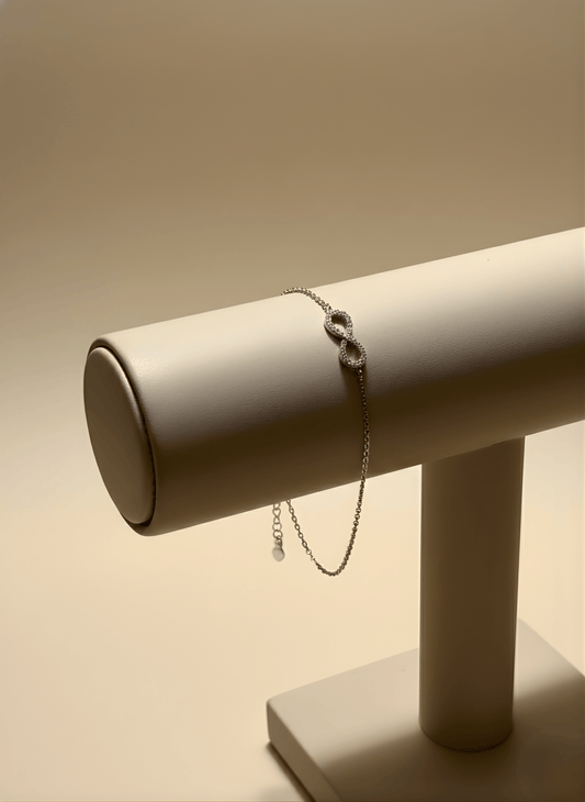 Sterling Silver Forever Linked Bracelet