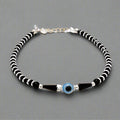 This 92.5 Sterling Silver Evil Eye Bracelet for men and women features a stylish, adjustable Nazariya Ankh wala design. Made from pure Chandi (silver), this handcrafted bracelet is believed to offer protection from the evil eye (Buri Nazar) and serves as a traditional Najar Battu. The elegant silver bracelet is perfect for daily wear and is ideal for anyone seeking both fashion and spiritual safeguarding from negative energies.