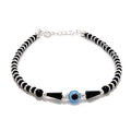 This 92.5 Sterling Silver Evil Eye Bracelet for men and women features a stylish, adjustable Nazariya Ankh wala design. Made from pure Chandi (silver), this handcrafted bracelet is believed to offer protection from the evil eye (Buri Nazar) and serves as a traditional Najar Battu. The elegant silver bracelet is perfect for daily wear and is ideal for anyone seeking both fashion and spiritual safeguarding from negative energies.
