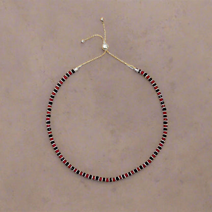 925 Sterling Silver Nazariya Anklet featuring a combination of black, silver, and red beads, designed for girls and women. This adjustable anklet is not only stylish but also comfortable for everyday wear. Ideal for adding a touch of elegance and charm, this anklet is perfect for pooja rituals or as a thoughtful gift. Made with high-quality 925 sterling silver, ensuring durability and long-lasting shine.