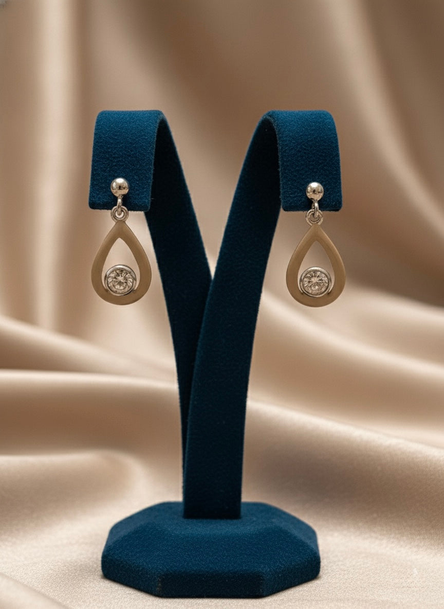 Sterling Silver Dainty Drop Earrings