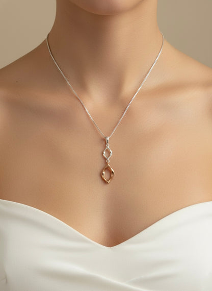 Sterling Silver Tidal Pendant