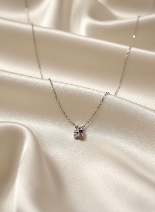 Sterling Silver Mosaic Necklace