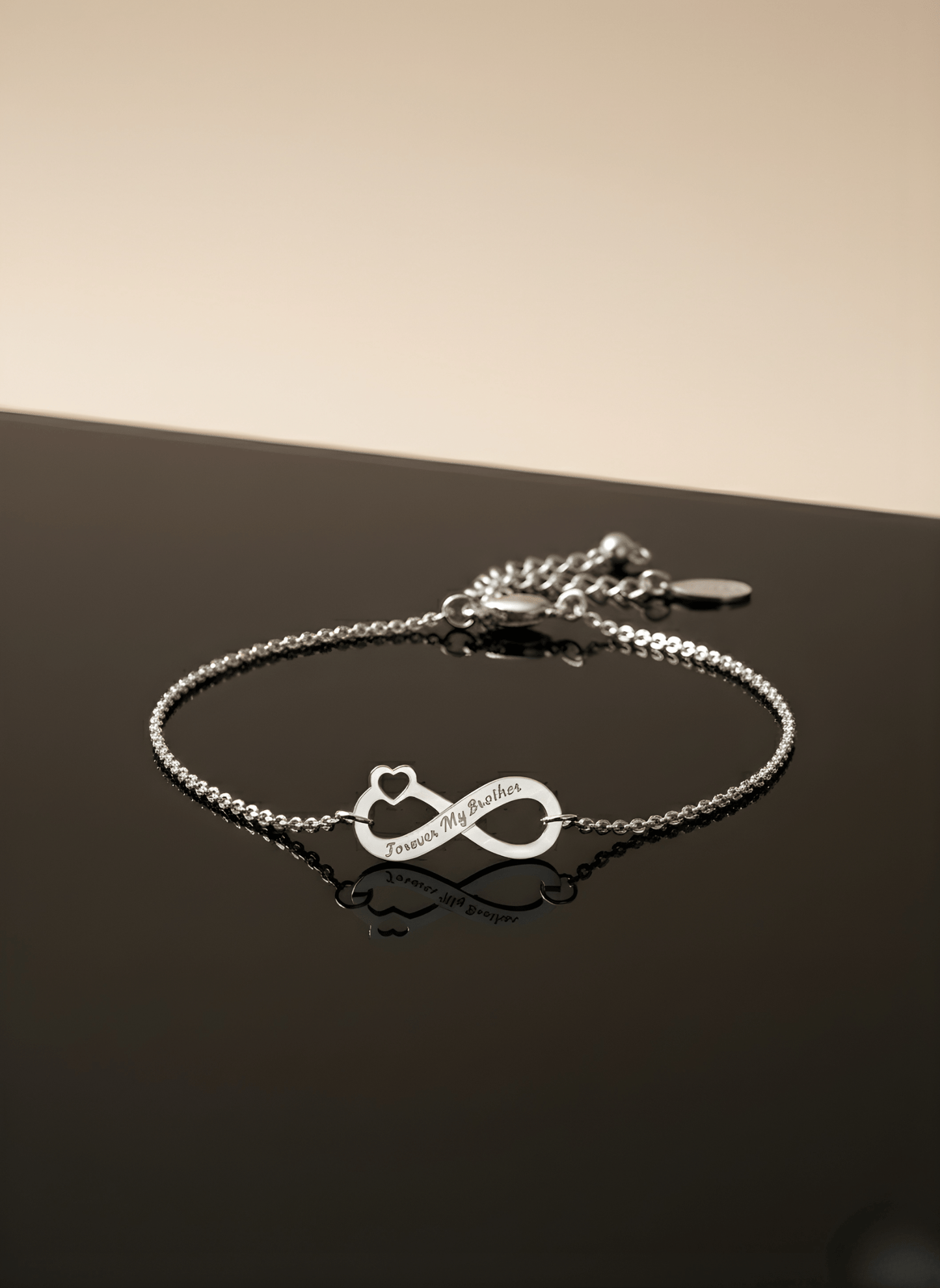 Silver Forever Brother Infinity Bracelet