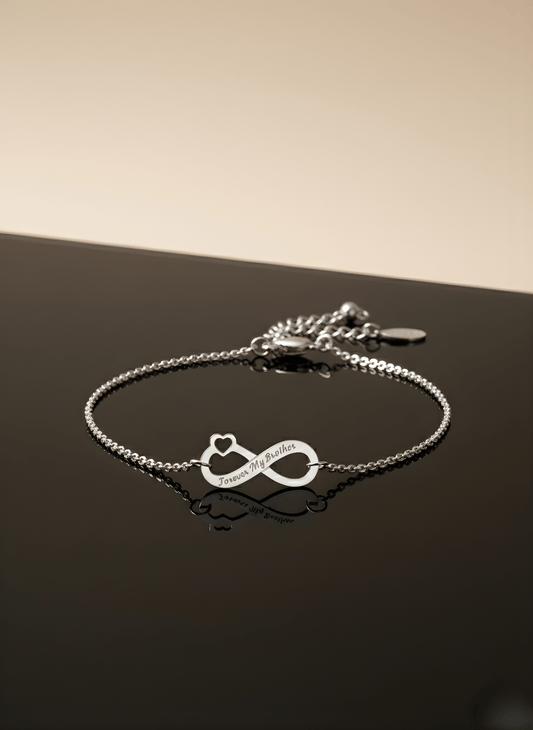 Silver Forever Brother Infinity Bracelet