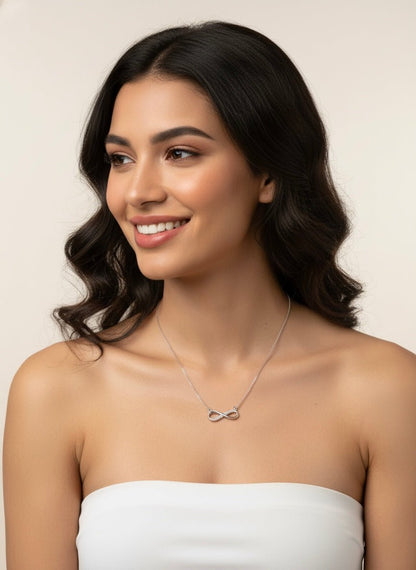 Sterling Silver Serenity Loop Necklace