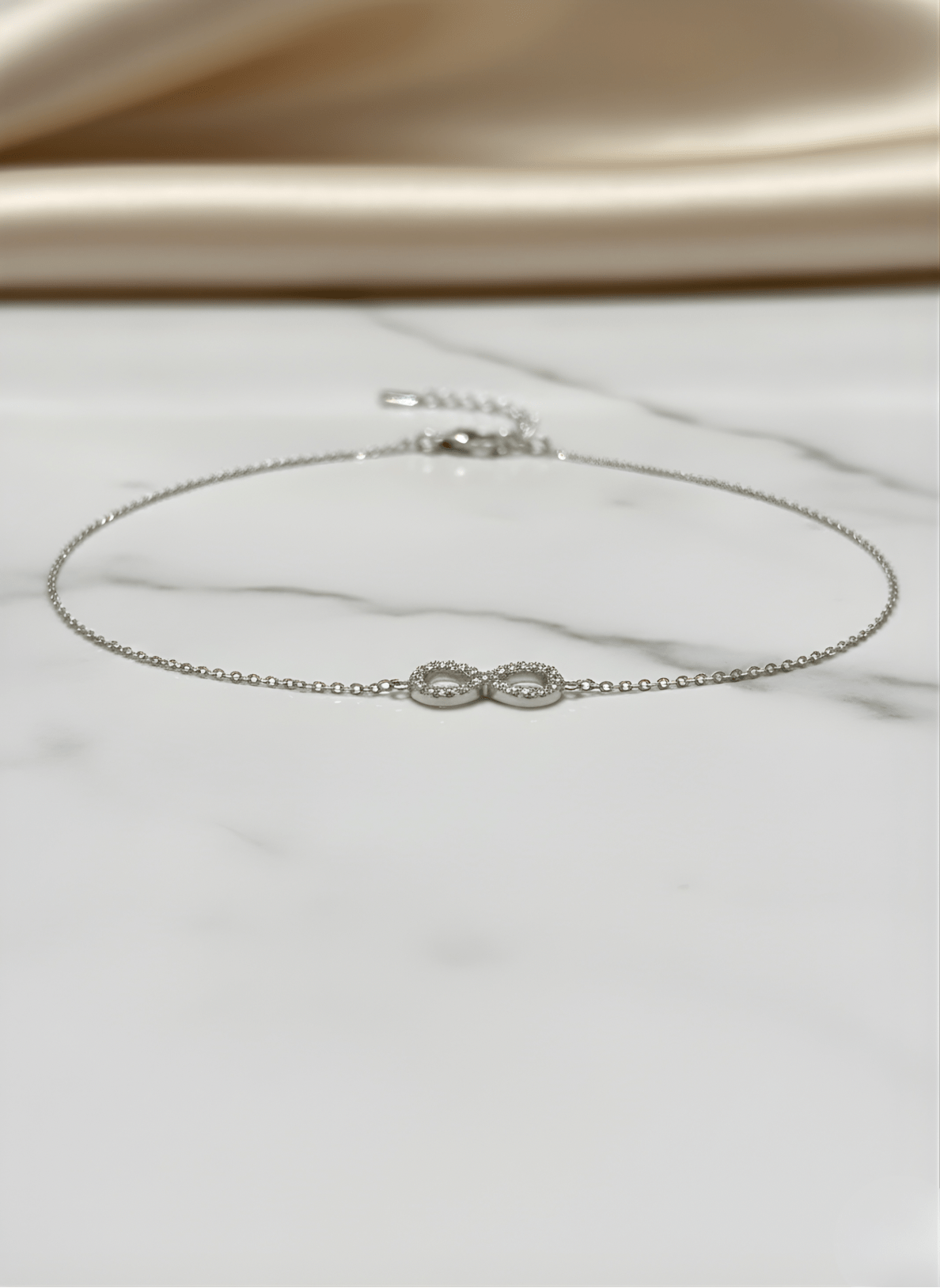 Sterling Silver Forever Linked Bracelet