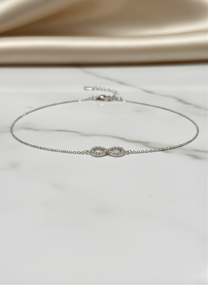 Sterling Silver Forever Linked Bracelet
