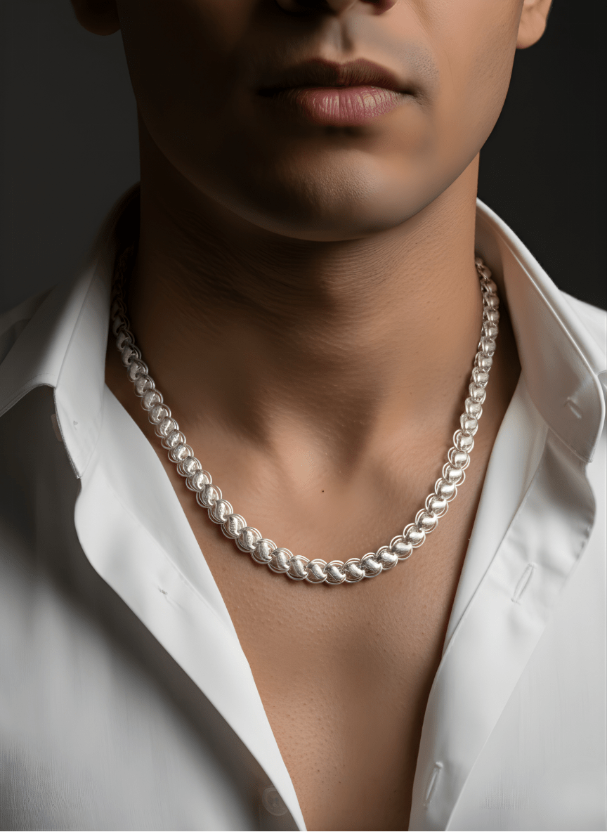 Silver Nexus Link Chain ( 34 grams )