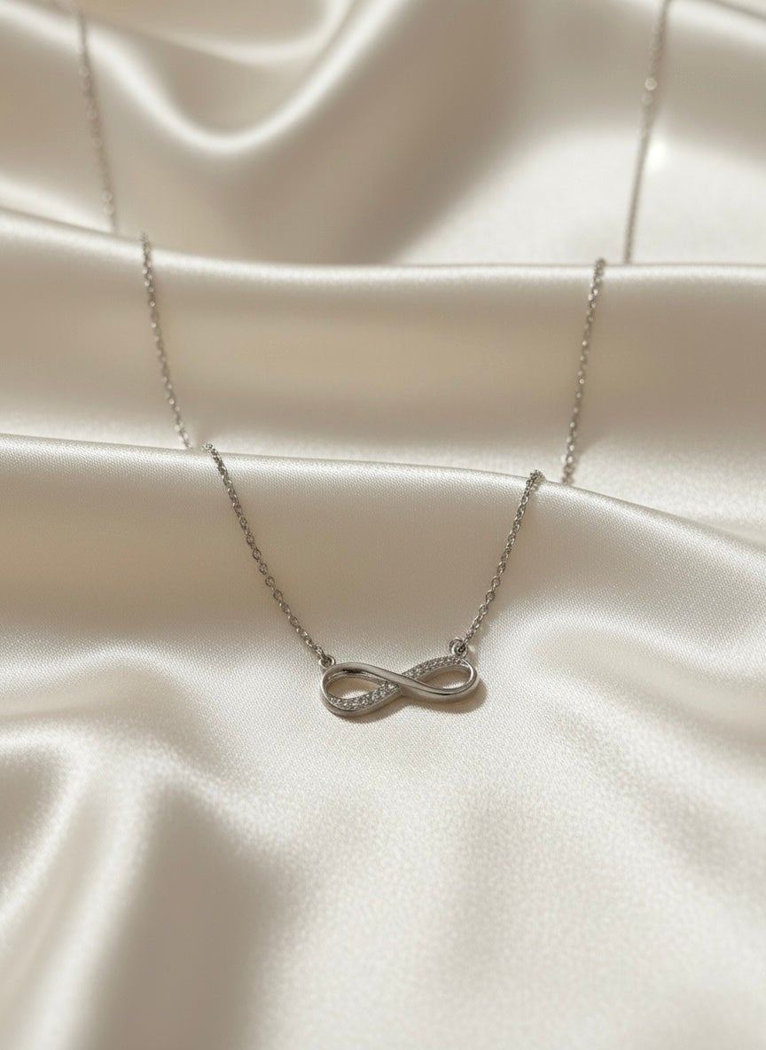 Sterling Silver Serenity Loop Necklace