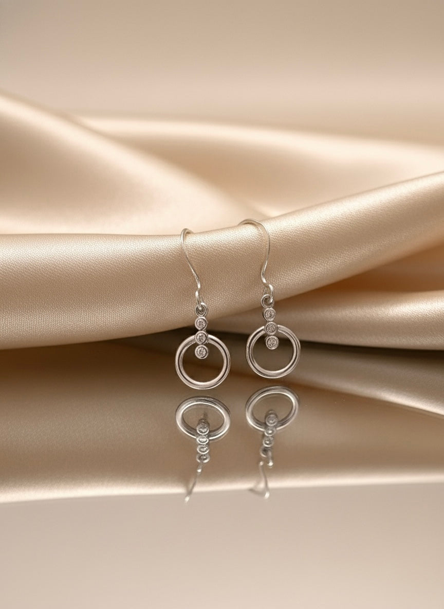 Sterling Silver Eternal Connection Earrings
