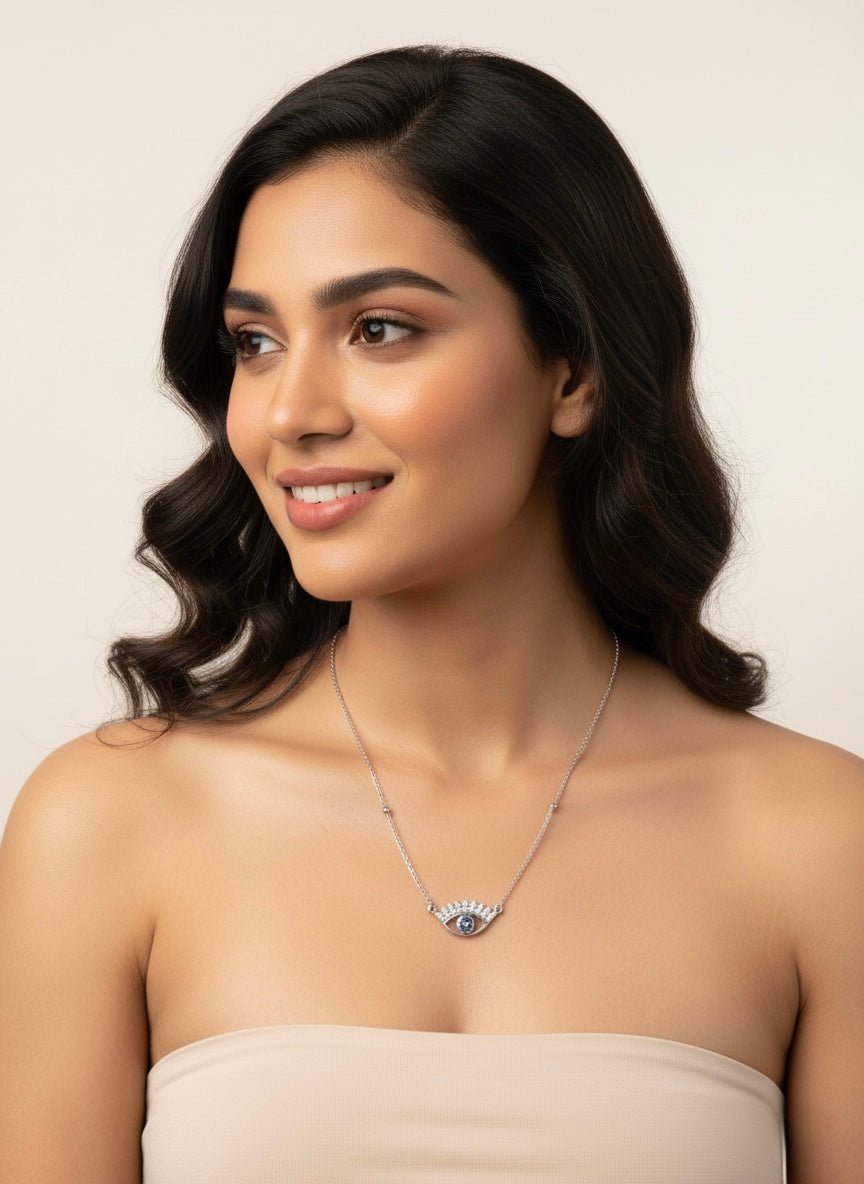 Sterling Silver Celestial Gaze Necklace