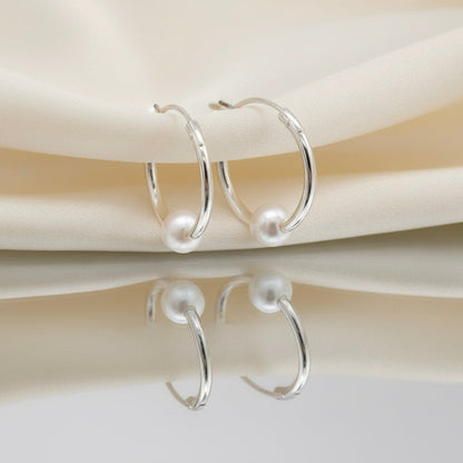 925 Small Size Silver Bali Hoops Earrings