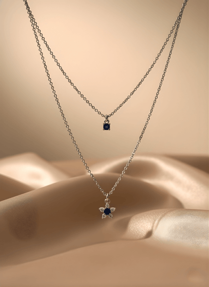 Sterling Duo Layer Necklace