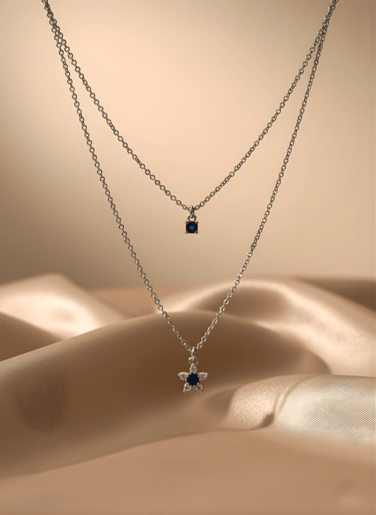 Sterling Duo Layer Necklace
