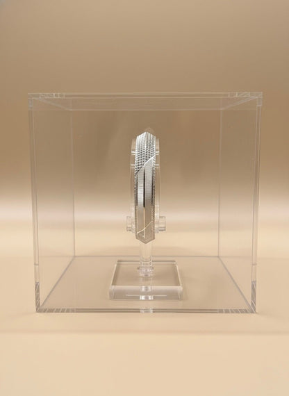 Sterling Silver Dual Texture Kada ( 35 grams )