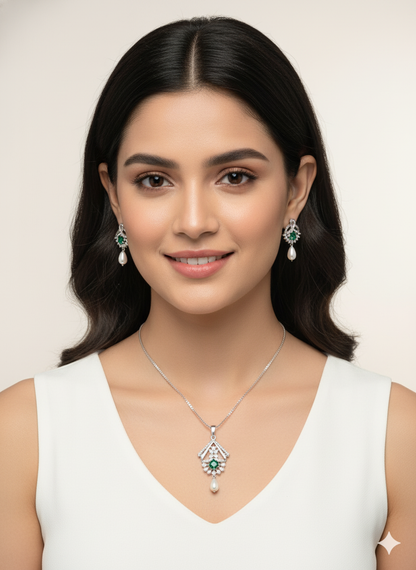 Emeralio Pendant Set | 925 Sterling Silver