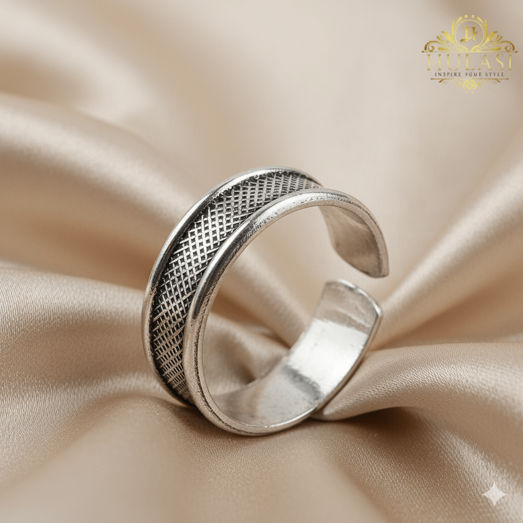 Elegant Pattern Design Pure Sterling Silver Toe Ring (1 Pair)