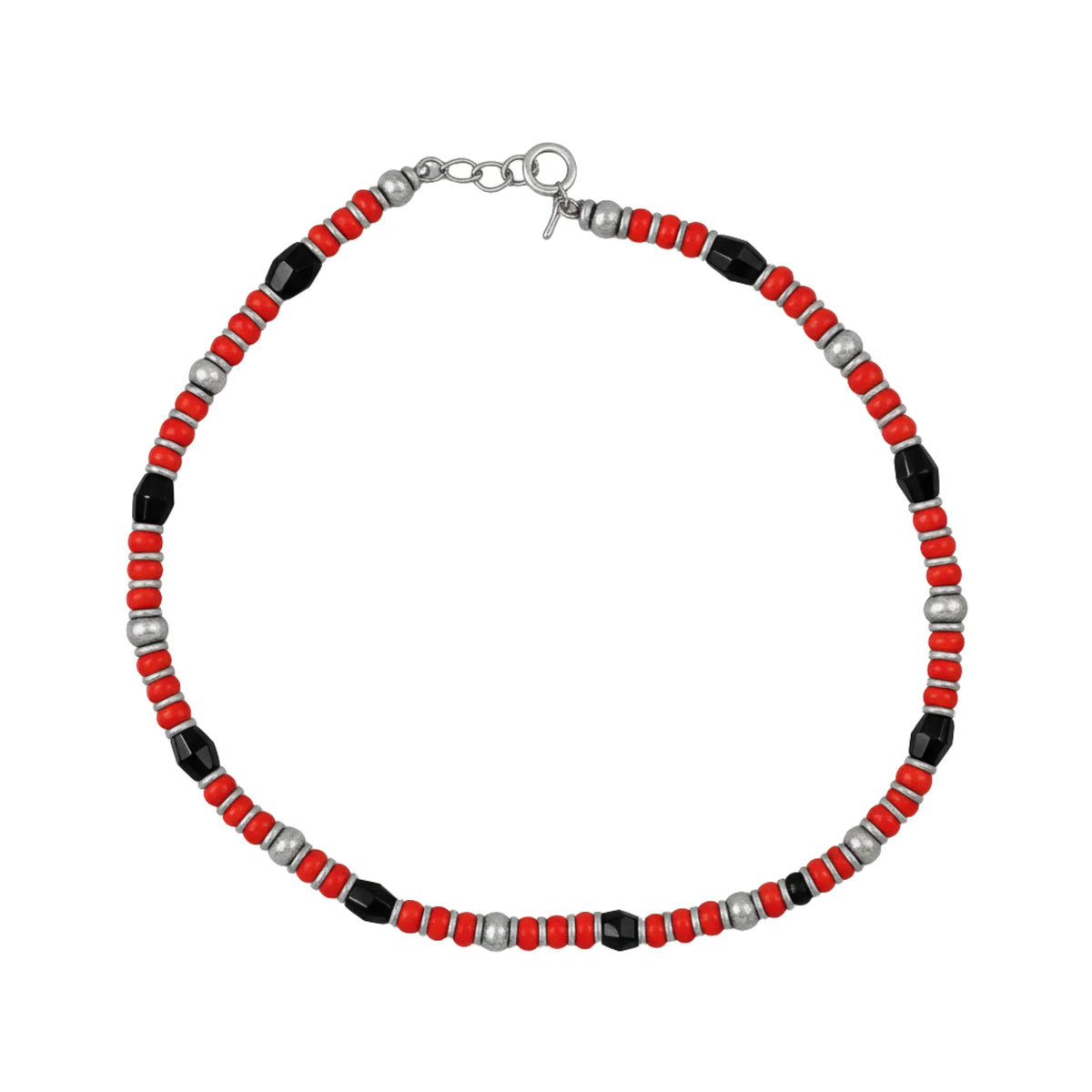 Sleek Noir Adjustable Anklet