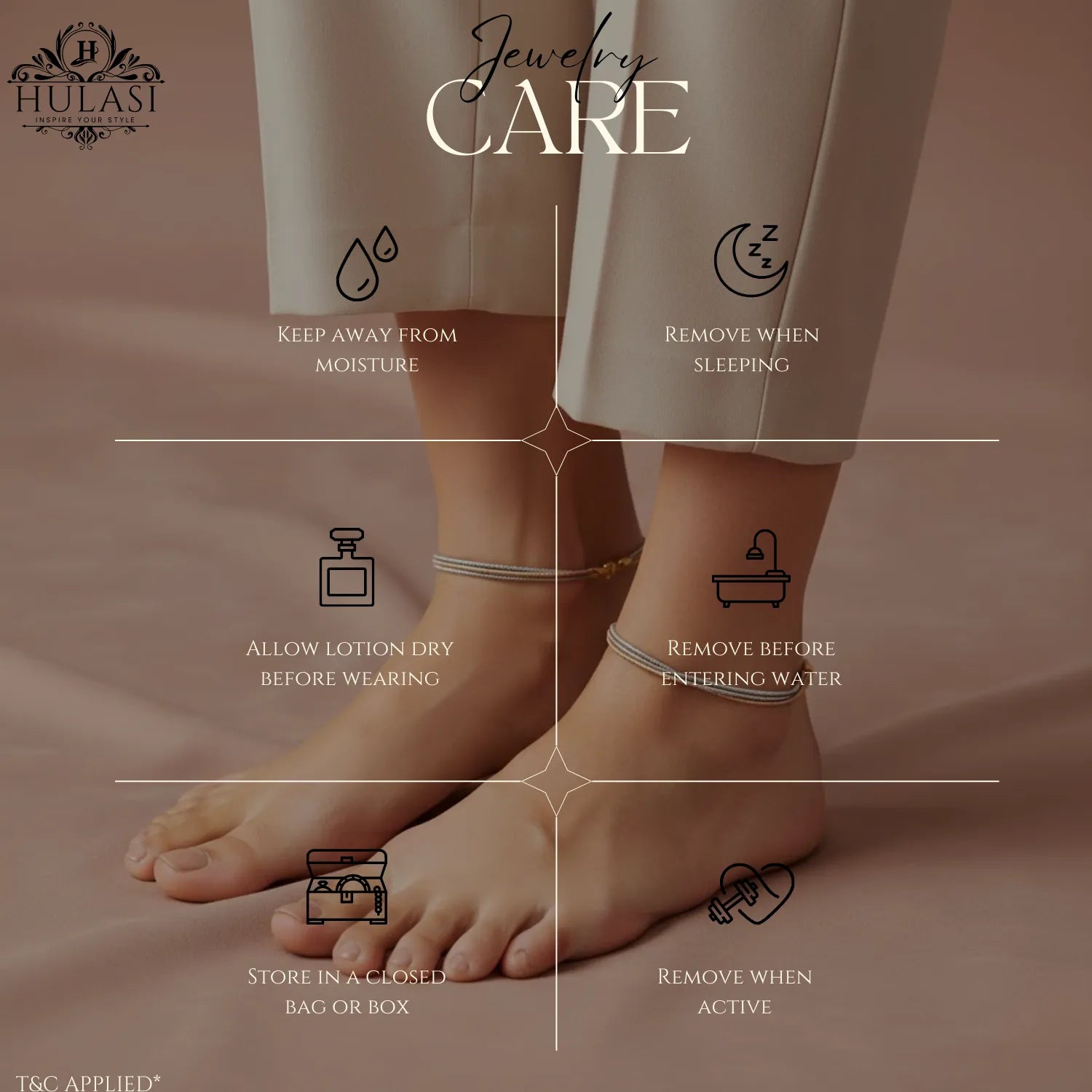 Hulasi Women 925 Sterling Silver Tri-Tone Braided Anklet Pair 27.5cm