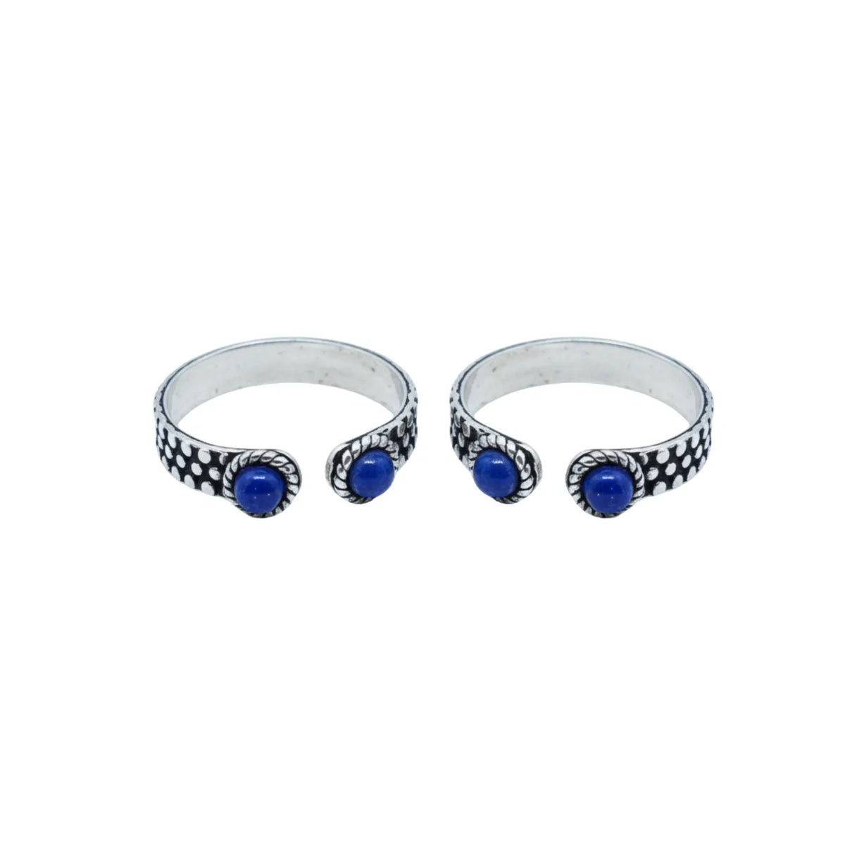 Leaf-Curve Cutout ANTIQUE TOE-RING in Sterling Silver