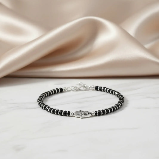 Divine Hamsa Silver Bracelet